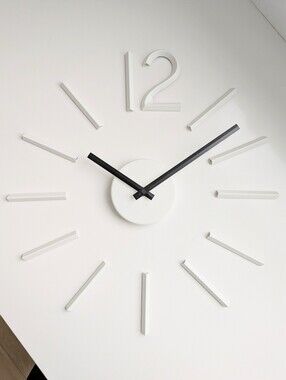 Umbra Blink White Modern Wall Clock – DIY Customizable, New